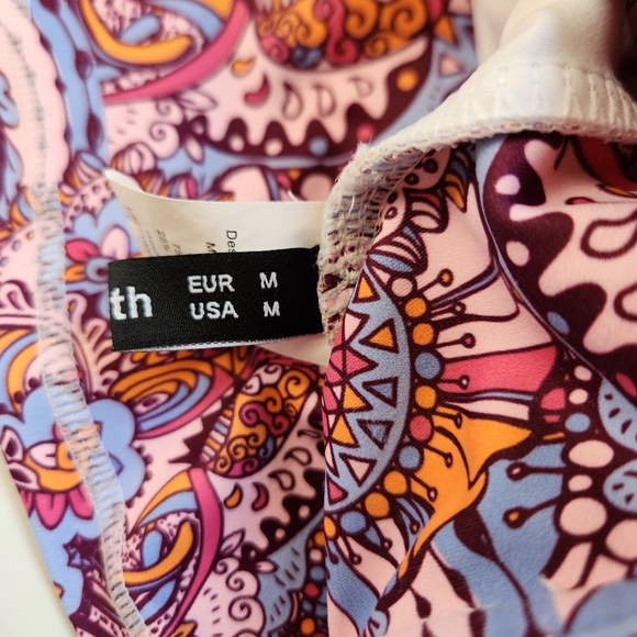 LouKeith Tennis Skirt Women M Skort Golf Pickleball Activewear Pink Orange Blue - Picture 7 of 15